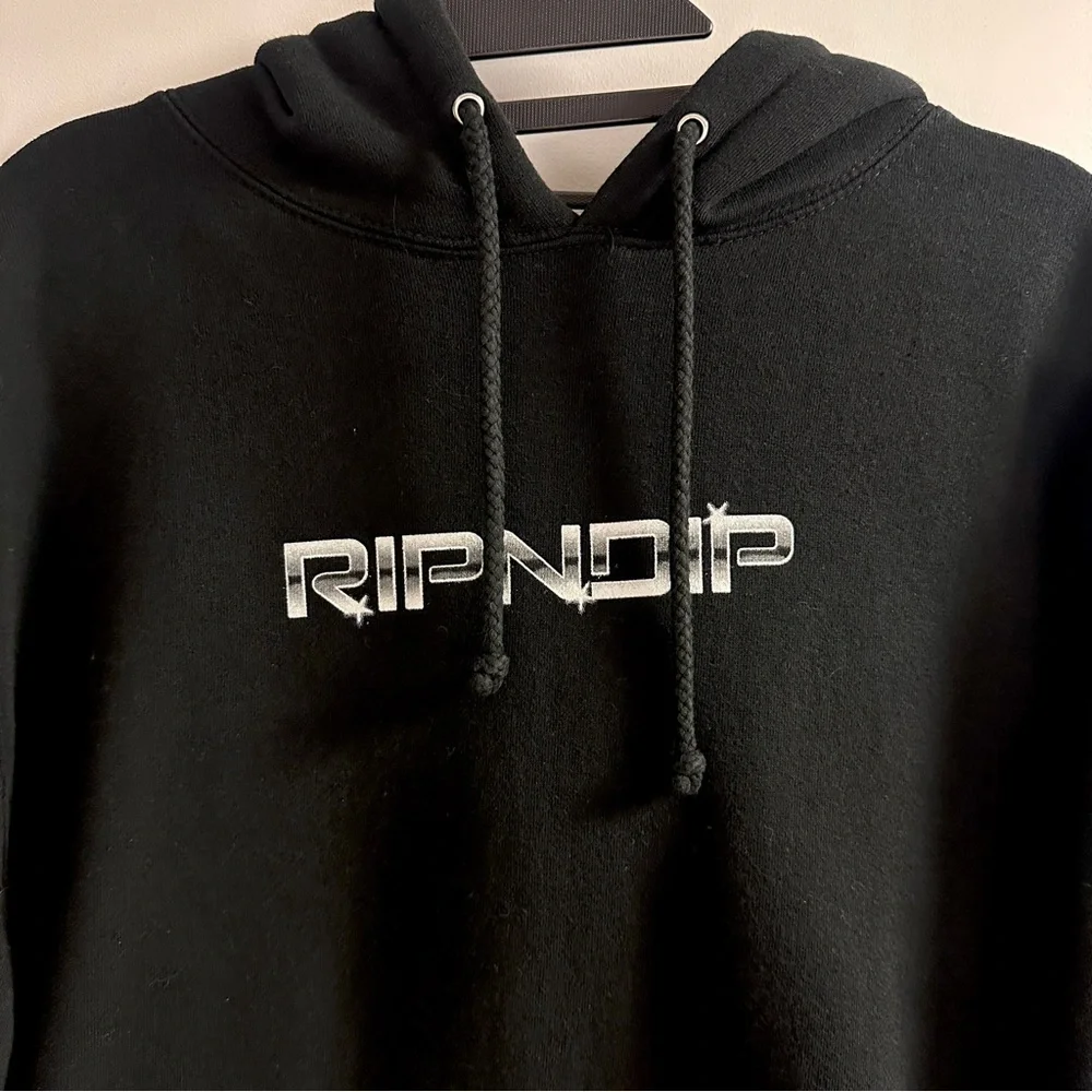 RIPNDIP Nerminator 2.0 Robot Kitty Cat Hoodie Black Small Pullover Sweatshirt - Picture 3 of 7
